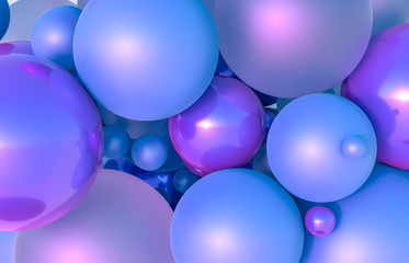 Abstract 3d art background with Holographic geometric sphere.