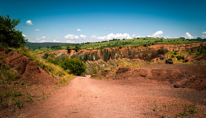 Old volcano crater in Racos