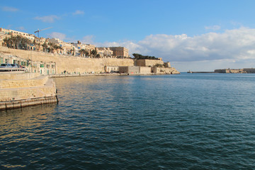 mediterranean littoral in valletta in malta