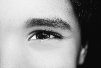 Image of child eye close up.