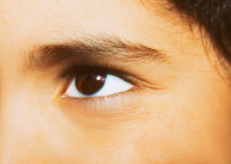 Image of child eye close up.