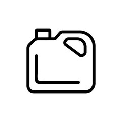 oil canister icon vector. oil canister sign. isolated contour symbol illustration