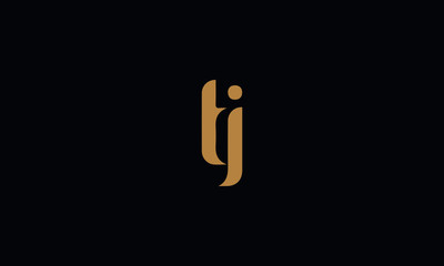 TJ Letter Minimal Logo Design Template Vector illustration 