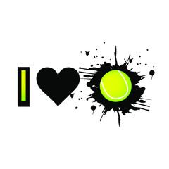 Tennis sport symbol. 