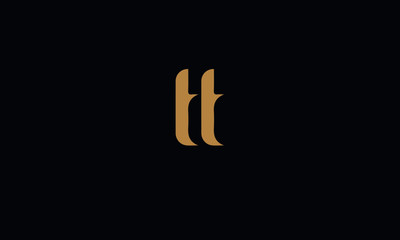 Fototapeta na wymiar TT Letter Minimal Logo Design Template Vector illustration 