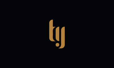 Fototapeta na wymiar TY Letter Minimal Logo Design Template Vector illustration 