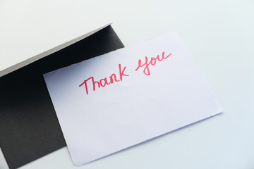 Envelope with Thank You Note