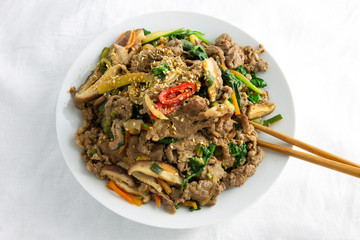 Soy Marinated Beef is called Bulgogi  in Korea