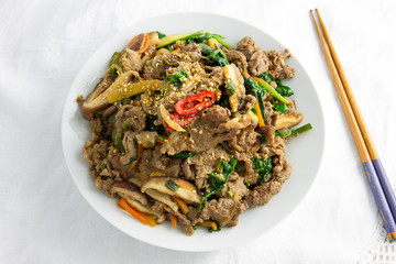 Soy Marinated Beef is called Bulgogi  in Korea