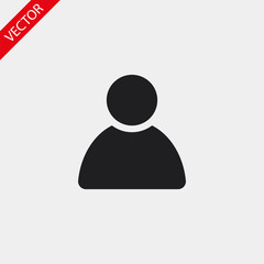 Human vector icon , lorem ipsum Flat design