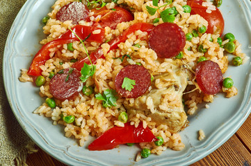 Chicken and  chorizo jambalaya