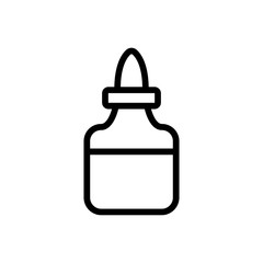 jar of oil with protruding lid icon vector. jar of oil with protruding lid sign. isolated contour symbol illustration