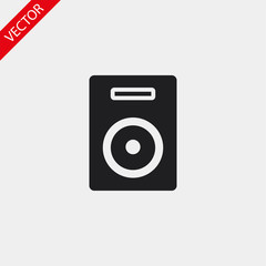 Loudspeaker vector icon , lorem ipsum Flat design