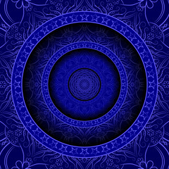 Ethnic floral pattern with vintage mandala elements for meditation, yoga, Tattoo, henna, etc.