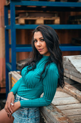 Beautiful Female Brunette Model