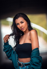 Beautiful Female Brunette Model