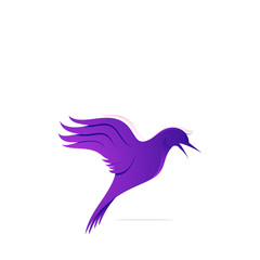 Bird animal logo design colorful