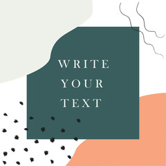 Banner vector illustration. Layout template. Futuristic background. Space.