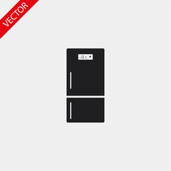 Fridge vector icon , lorem ipsum Flat design