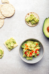 Healthy Gluten Free Snacks with avocado