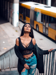 Beautiful Arabic Girl Urban Street Style