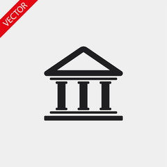 Bank vector icon , lorem ipsum Flat design