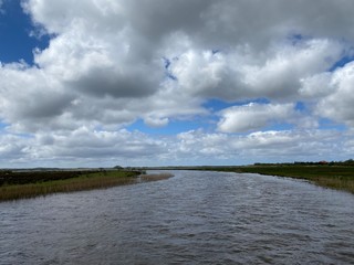 clouds over the river