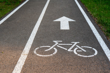 Obraz premium bike lane, road for bicycles