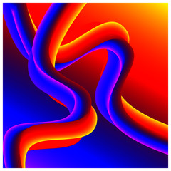 abstrack colorful background with a rainbow curve