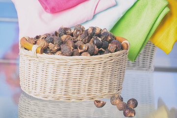 Basket full of soap nuts