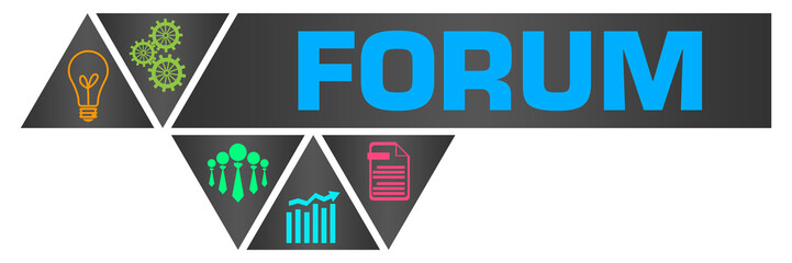 Forum Dark Colorful Triangle Polygon Horizontal 