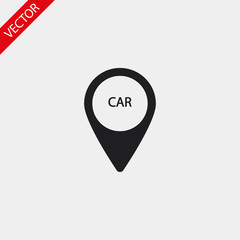 Navigation vector icon , lorem ipsum Flat design