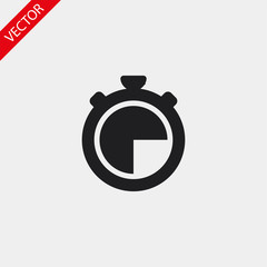icon clock time vector , lorem ipsum Flat design