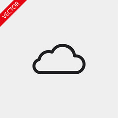 Cloud vector icon , lorem ipsum Flat design