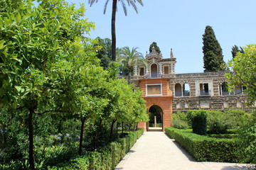 Jardines del Real Alcázar de Sevilla (Andalucía, España)