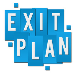 Obraz premium Exit Plan Blue Stripes Group 