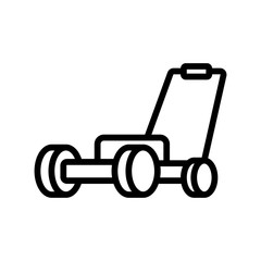 garden cultivator icon vector. garden cultivator sign. isolated contour symbol illustration