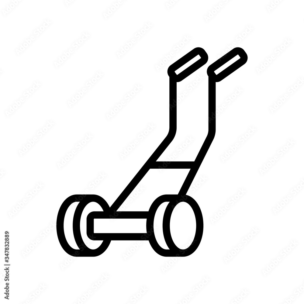 Poster petrol scissors icon vector. petrol scissors sign. isolated contour symbol illustration