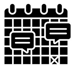 Calendar icon, plan and event schedule vector