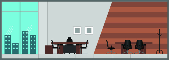 VIP office interior vector illustration 