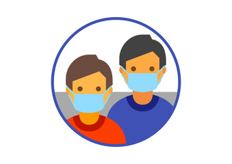 Obligatory use of masks at the airport to allow safe travel during the coronavirus pandemic