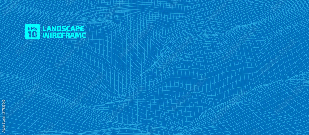 Poster the stylized height of the topographic contour in lines. the concept of a conditional geography sche