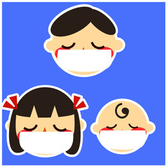 Images of health conditions , easy to understand for kids and young students. Vector illustration images