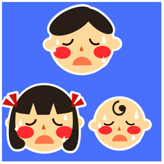 Images of health conditions , easy to understand for kids and young students. Vector illustration images