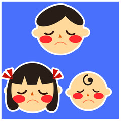 Images of health conditions , easy to understand for kids and young students. Vector illustration images