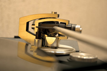 Fototapeta na wymiar Special gramophone hanger holder