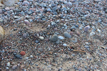 cairn on the seashore of the Baltic