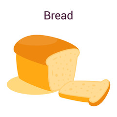 Tasty delicious bread loaf. Idea of bakery and fresh dinner. Healthy