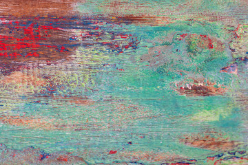 Retro background with old wooden planks of different colors