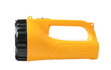 Fototapeta premium Modern flashlight on white background